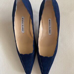 Manolo Blahnik Navy Heels